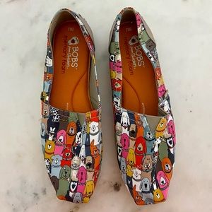 Dog print Bobs from Sketchers size 9.5 NWOT